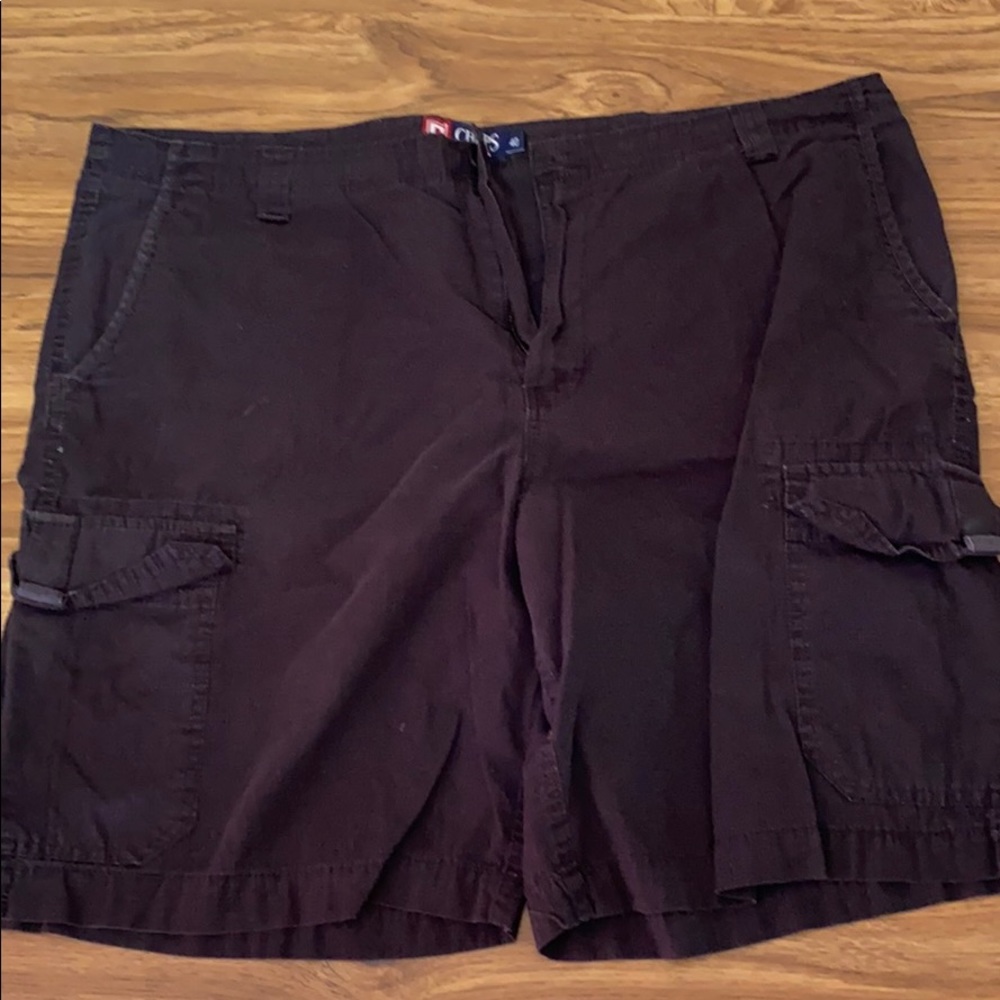 Chaps black cargo shorts